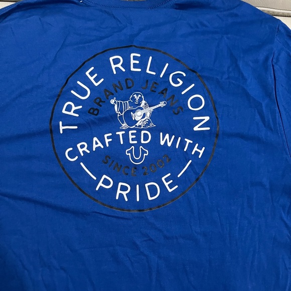 NWT - True Religion Men’s Arch Circle Logo Long Sleeve T Shirt - Size L - Picture 5 of 7